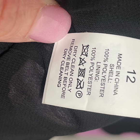 NWT- Kate Spade Black Dress with Pink Floral Design - Picture 11 of 12